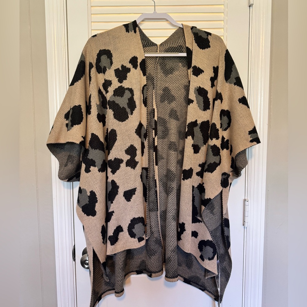 Just...Taylor Leopard Print Cardigan